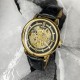 Чоловічий механічний годинник Forsining 8173 Gold-White Steel з автопідзаводом та браслетом