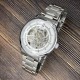 Мужские механические часы Forsining 8173 Silver-White Mesh с автоподзаводом и стальным браслетом