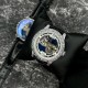 Мужские механические часы Forsining 8258 Silver-Silver с автоподзаводом и кожаным ремешком