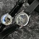 Мужские механические часы Forsining 8258 Silver-Silver с автоподзаводом и кожаным ремешком