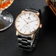 Чоловічий механічний годинник Forsining 8214 Rose Gold-White з автопідзаводом та люмінесцентною підсвіткою