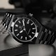 Мужские механические часы Forsining 8264 Black с автоподзаводом и стальным браслетом