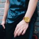 Мужские механические часы Forsining 8274 Gold с автоподзаводом и кожаным ремешком