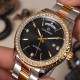 Мужские механические часы Forsining 6919 Silver-Gold-Black Steel с автоподзаводом и календарем