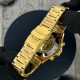 Чоловічий механічний годинник Forsining 6914 Gold-White Steel з автопідзаводом та повним календарем