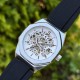 Мужские механические часы Forsining 8289 Silver-White с автоподзаводом и прозрачным циферблатом