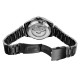 Мужские механические часы Forsining 8294 Black Steel с автоподзаводом и стальным браслетом
