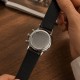 Мужские часы Forsining 8312 Black-Silver-White с хронографом и календарем