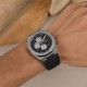 Мужские механические часы Forsining 8314 Black-Silver с автоподзаводом и календарем