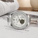Мужские механические часы Forsining 8313 Silver-White Steel с автоподзаводом и люминесценцией