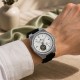 Мужские механические часы Forsining 8313 Black-Silver-White с автоподзаводом и люминесценцией