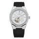 Мужские механические часы Forsining 8313 Black-Silver-White с автоподзаводом и люминесценцией