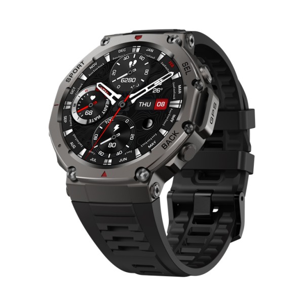Умные часы Modfit Titan Force GPS Black с AMOLED дисплеем и защитой 5 ATM