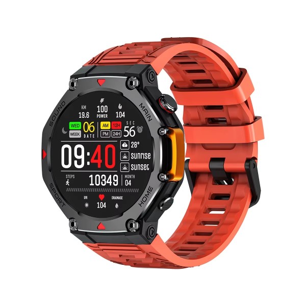 Смарт часы Modfit Navigator Al Red-Black с компасом, GPS и функцией звонка (SKU: 1077-0358)