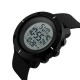 Мужские спортивные часы Skmei 1213 All Black с электронным циферблатом и водонепроницаемостью 5 ATM