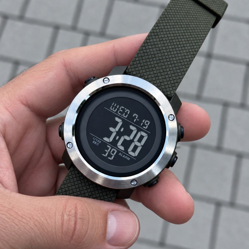 Чоловічий спортивний годинник Skmei 1416AGBK Army Green-Black з водонепроникністю 5 ATM