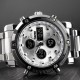 Мужские часы Skmei 1389SI Silver-Black-Silver со стрелочно-электронным циферблатом и подсветкой