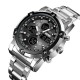 Чоловічий годинник Skmei 1389SIBK Silver-Black-Black зі стрілково-електронним циферблатом та підсвічуванням