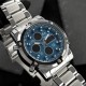Мужские часы Skmei 1389BU Silver-Black-Blue со стрелочно-электронным циферблатом и подсветкой