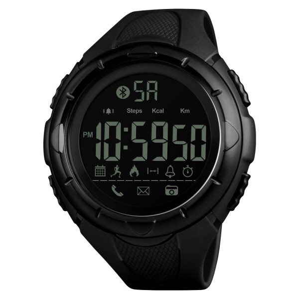 Чоловічий спортивний годинник Skmei 1326BK Black Smart Watch з електронним циферблатом