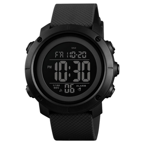 Чоловічий тактичний годинник Skmei 1426BKBK All Black з водонепроникністю 5 ATM