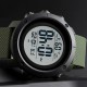 Чоловічий тактичний годинник Skmei 1426AGWT Army Green-White з електронним циферблатом та підсвічуванням
