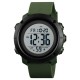 Чоловічий тактичний годинник Skmei 1426AGWT Army Green-White з електронним циферблатом та підсвічуванням