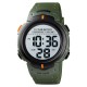 Чоловічий тактичний годинник Skmei 1560 Green-Orange з водонепроникністю 10 ATM та будильником