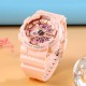 Спортивний жіночий годинник Skmei 1688 Pink-Cuprum з підсвічуванням та захистом 5 ATM