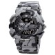 Чоловічий тактичний годинник Skmei 1688CMGY Camo Gray з комбінованим циферблатом та підсвічуванням