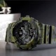 Чоловічий тактичний годинник Skmei 1688 Green-Black Military з комбінованим циферблатом та підсвічуванням