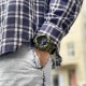 Чоловічий тактичний годинник Skmei 1688 Green-Black Military з комбінованим циферблатом та підсвічуванням