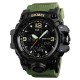 Чоловічий спортивний годинник Skmei 1155 Black-Military тактичний з комбінованим циферблатом