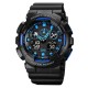 Чоловічий спортивний годинник Skmei 1832 Black-Blue з водонепроникністю 5 ATM та стрілково-електронним циферблатом
