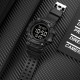 Чоловічий тактичний годинник Skmei 1968 All Black з електронним циферблатом та підсвічуванням