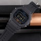Мужские тактические часы Skmei 1628 All Black с водонепроницаемостью 5 ATM и электронным дисплеем