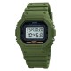 Чоловічий тактичний годинник Skmei 1628 Military Green з електронним циферблатом та підсвічуванням