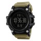Мужские спортивные часы Skmei 1384 Black-Khaki Wrisband тактические с подсветкой