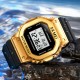 Наручные часы Skmei 1851 Black-Gold электронные спортивные с подсветкой и календарем