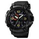 Чоловічий тактичний годинник Skmei 1520BK All Black з комбінованим циферблатом та підсвічуванням