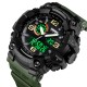 Мужские часы Skmei 1520AG Black-Military Wristband тактические с комбинированным циферблатом