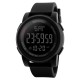 Чоловічий спортивний годинник Skmei 1257BK All Black з електронним циферблатом та підсвічуванням