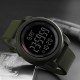 Мужские тактические часы Skmei 1257AG Military Зеленые с электронным циферблатом и подсветкой