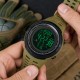 Чоловічий тактичний годинник Skmei 1251AG Military Зелений з електронним циферблатом та підсвіткою