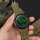 Чоловічий тактичний годинник Skmei 1251AG Military Зелений з електронним циферблатом та підсвіткою