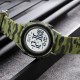 Чоловічий тактичний годинник Skmei 1893CMGN Green Camo з електронним циферблатом та підсвічуванням