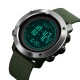 Чоловічий тактичний годинник Skmei 1418AG Army Green з компасом та альтиметром
