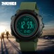 Мужские тактические часы Skmei 1427AG Army Green с компасом и шагомером