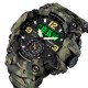 Мужские тактические часы Skmei 1637CMGN Camo Green с комбинированным циферблатом и подсветкой