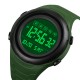 Чоловічий тактичний годинник Skmei 1674AGBK Army Green-black з водозахистом 5 ATM та підсвіткою